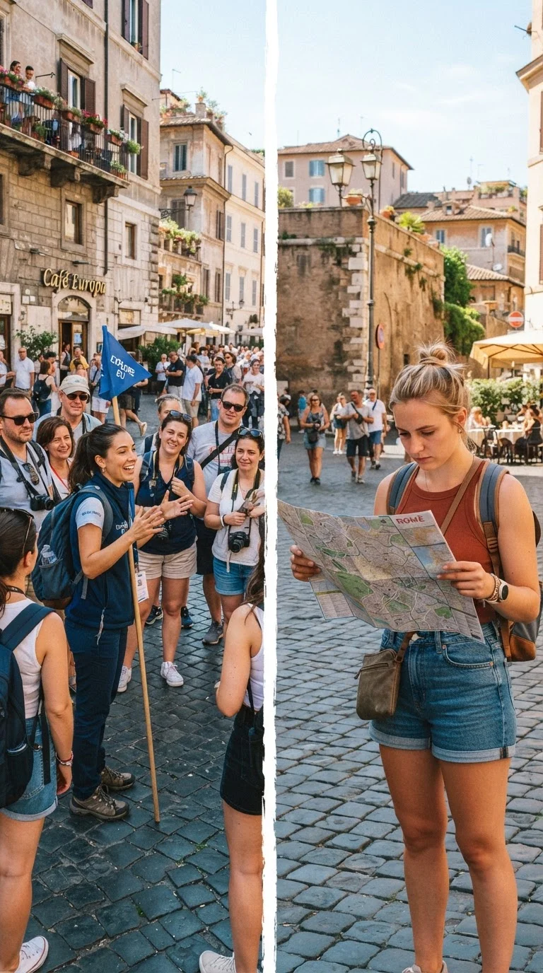 Choosing Between a Group Tour and Independent Travel