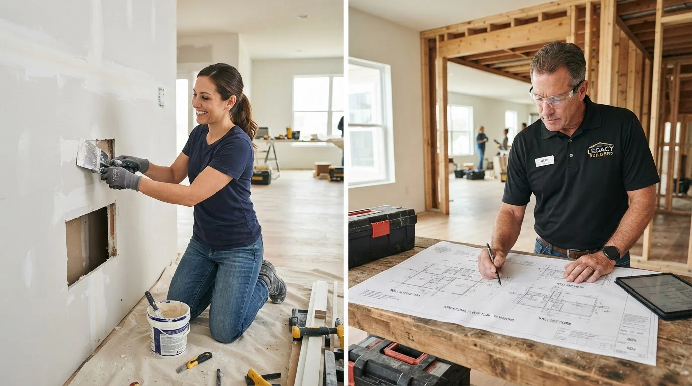 Interior Wall Projects You Can Realistically DIY vs. Those That Need a Pro
