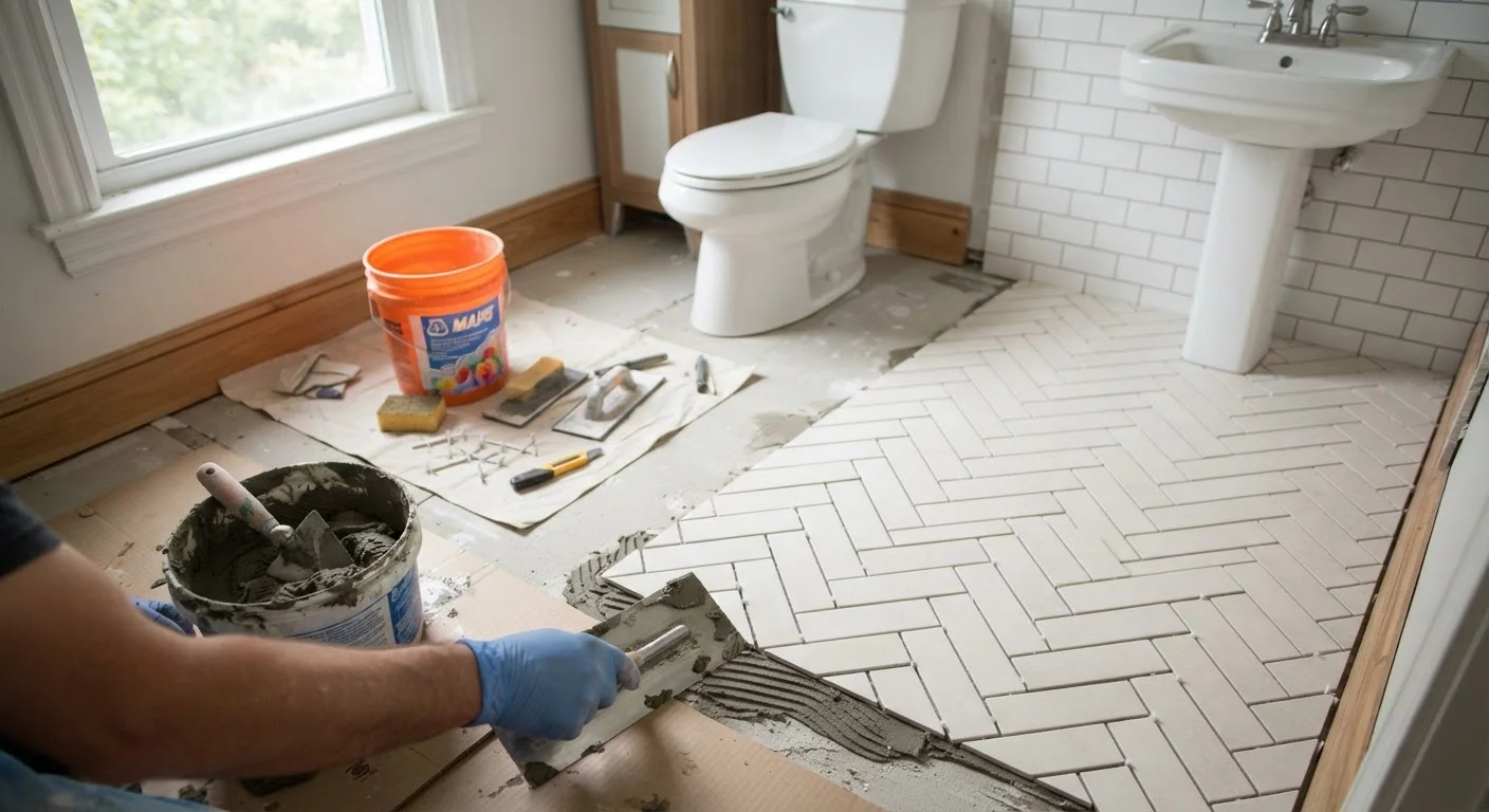 Tiling a Small Bathroom Floor: What to Expect and How to Prepare
